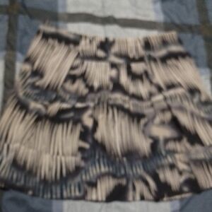 E5 Kookai 42 Abstract Patterned Skirt (Flaw)